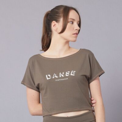 Tee-shirt court Temps danse agile-wenge