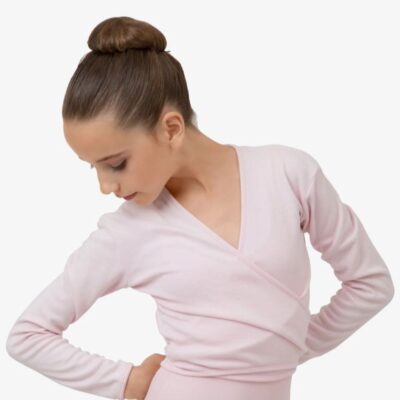 Cache-cœur Repetto rose tendresse coton