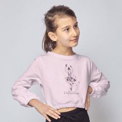 Sweat Temps danse tani jr papillon-rose