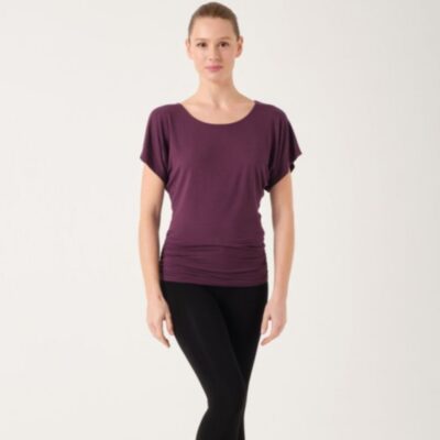 Tee-shirt Temps danse Banu cerise noire