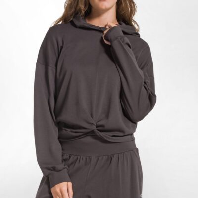Sweat capuche Deha marron