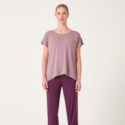 Tee-shirt Temps danse badine bois de rose