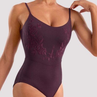 Justaucorps Mirella Adagio floral merlot